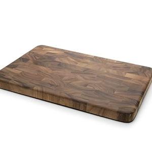 Ironwood Gourmet Large End Grain Prep Station Acacia Wood Cutting Board, 14 x 20-Inch, Brown