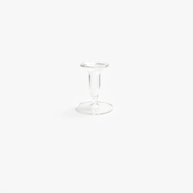 Vibration Clear Glass Candlestick