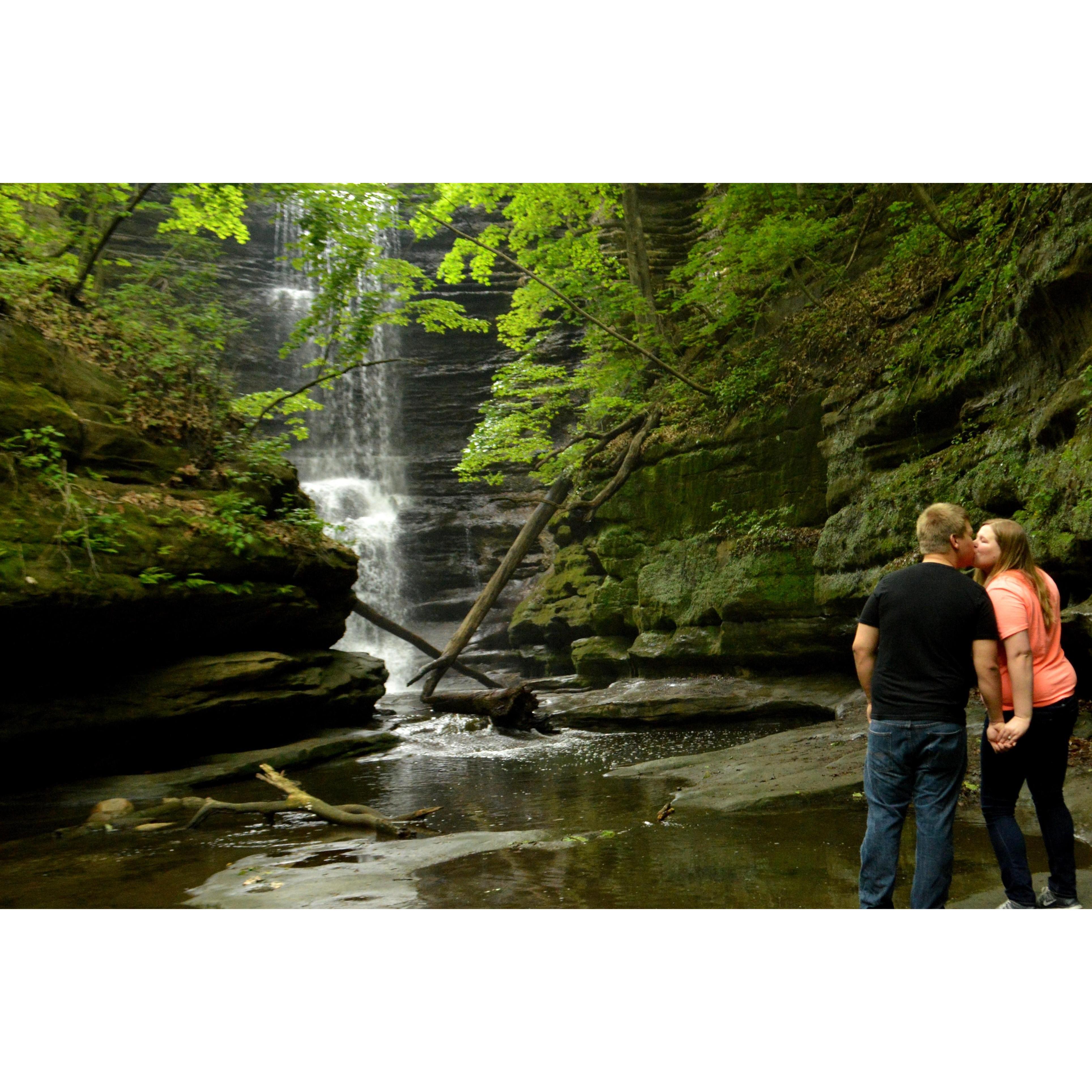 The waterfall in Matthiessen Park!