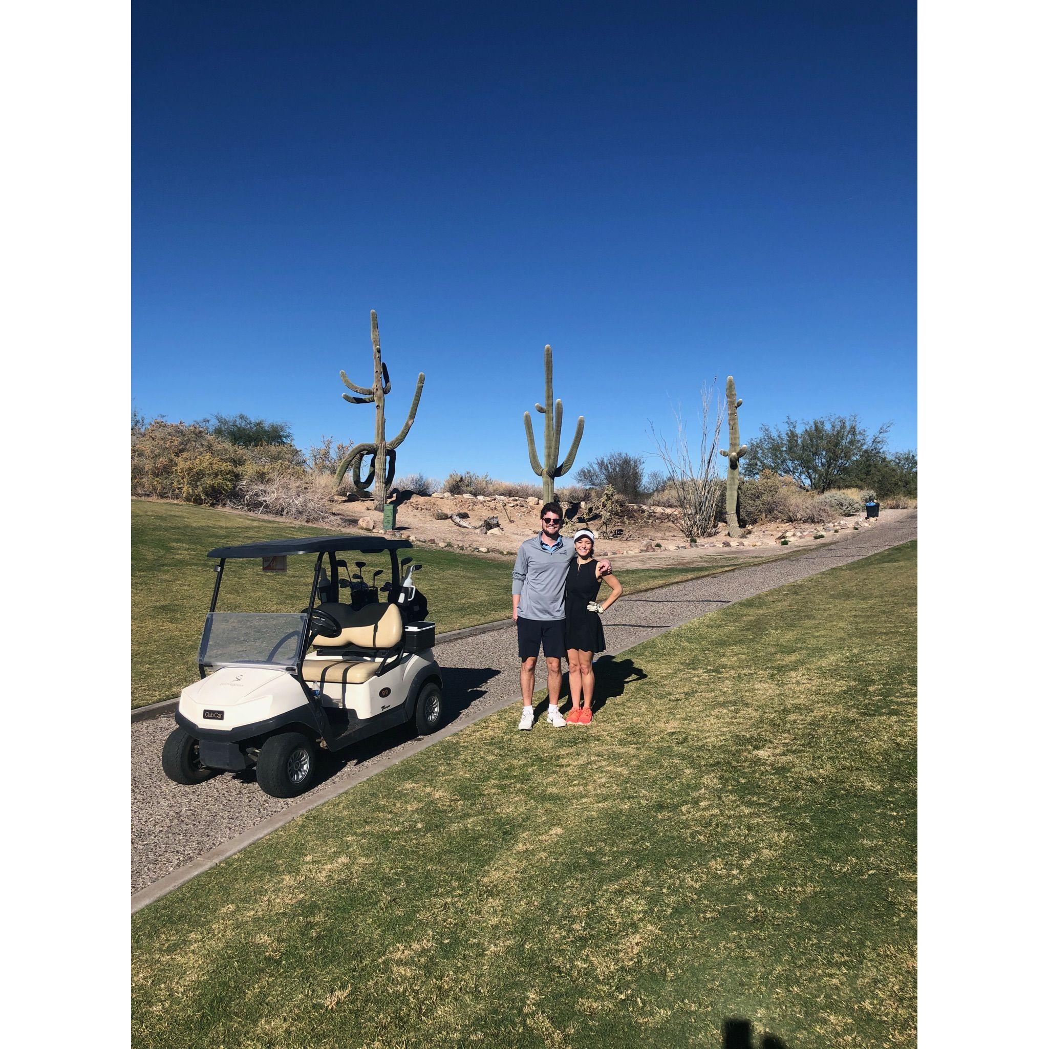 Golfing in AZ