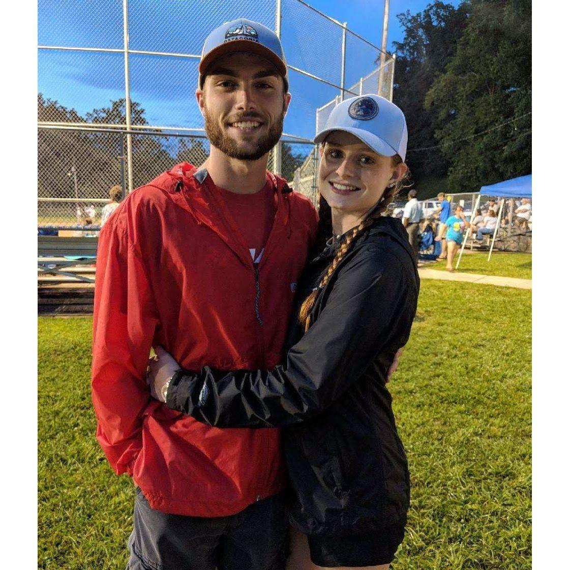 One of our first pictures together as a couple