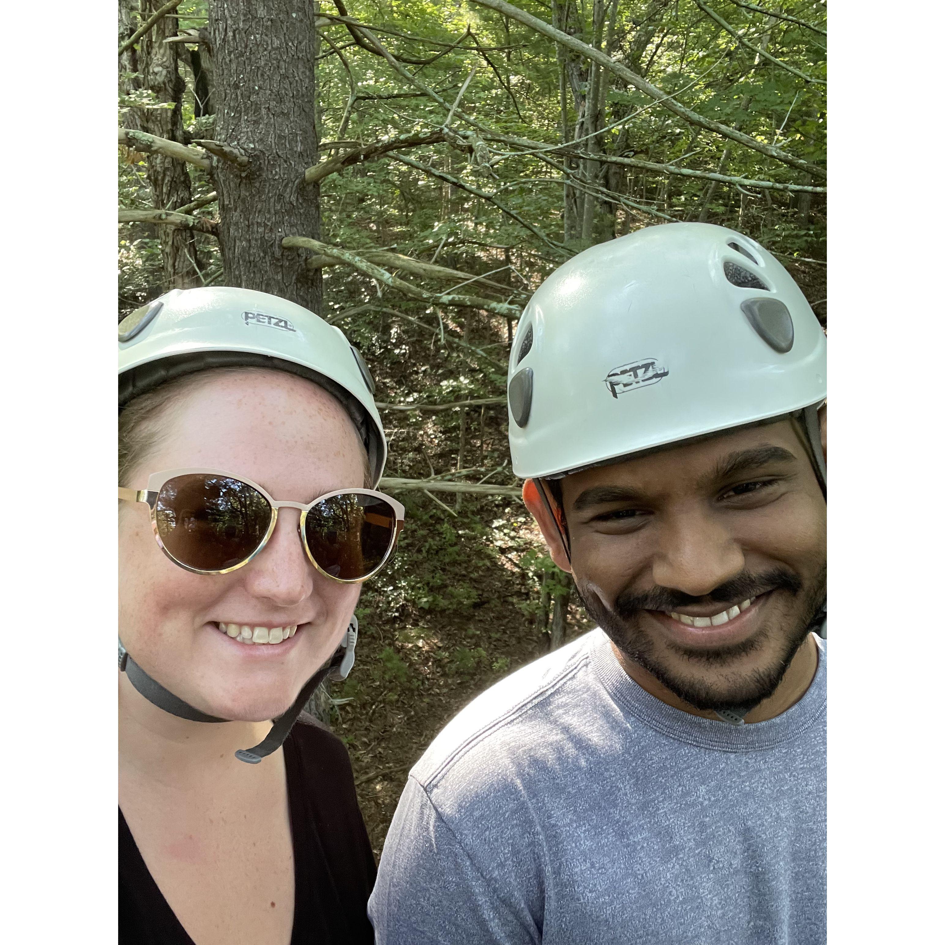 Zip lining near Luray, VA!