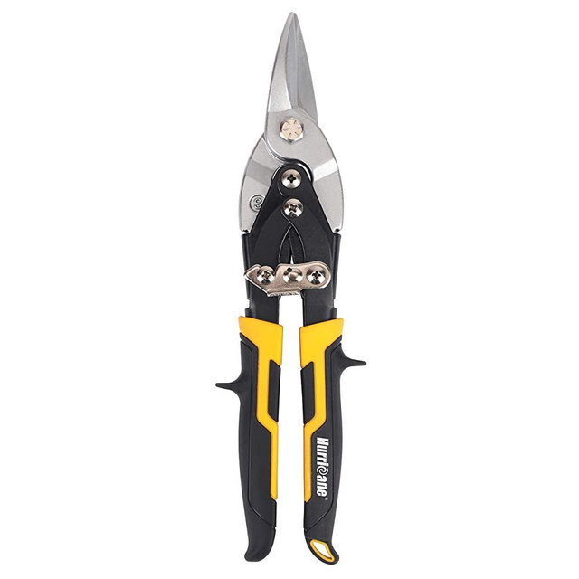 10 Inch Cr-Mo Blade High Leverage Aviation Tin Snips, Straight Cut, Up to 40% Labour Saving, Drop-forged