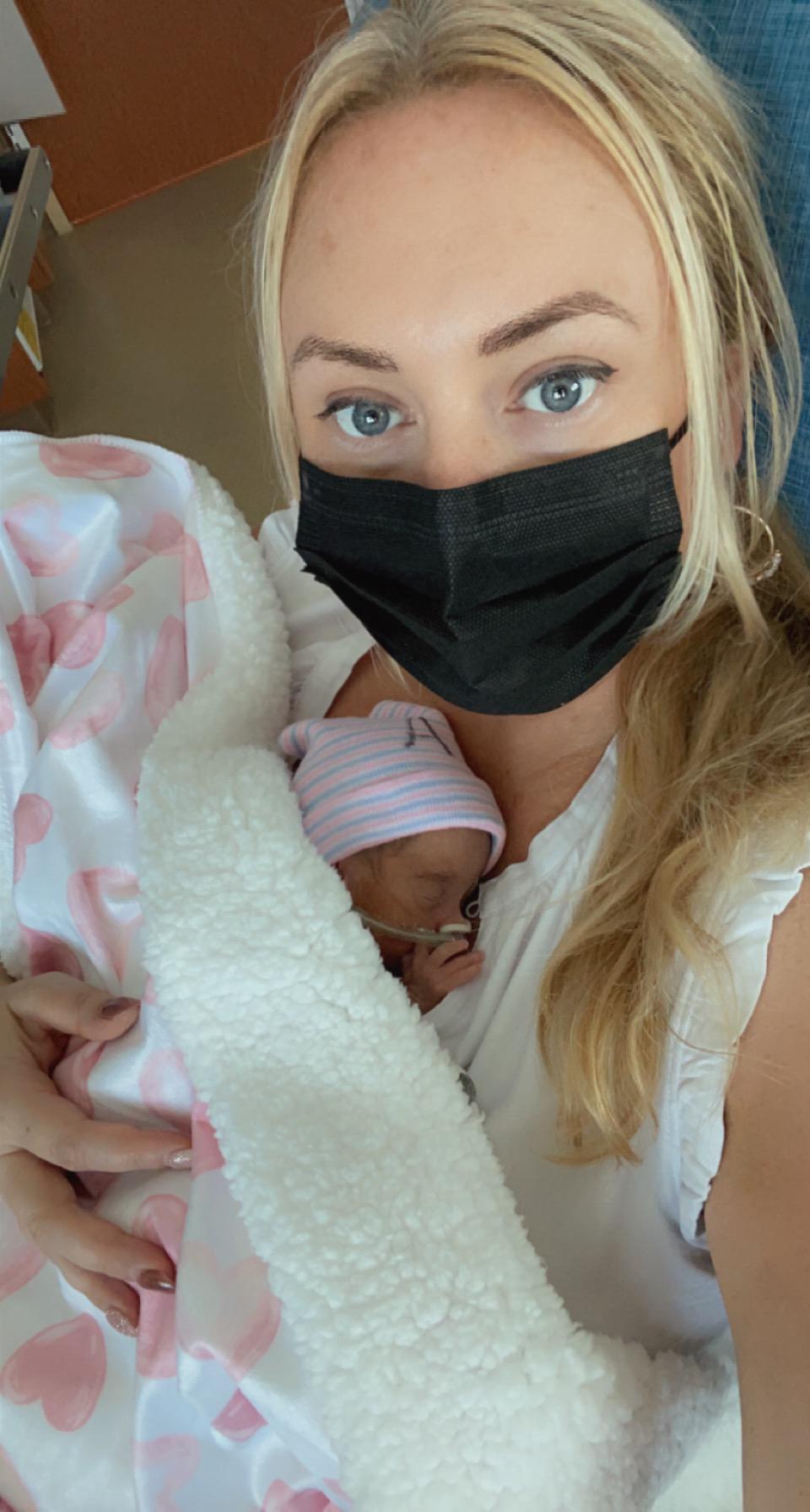 Aunt Kristen with Kaia