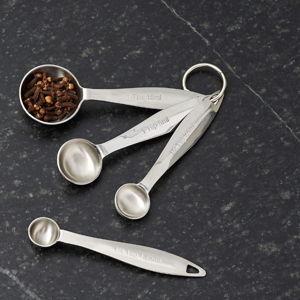 Stainless Steel Dry Measuring Spoons | Crate & Barrel