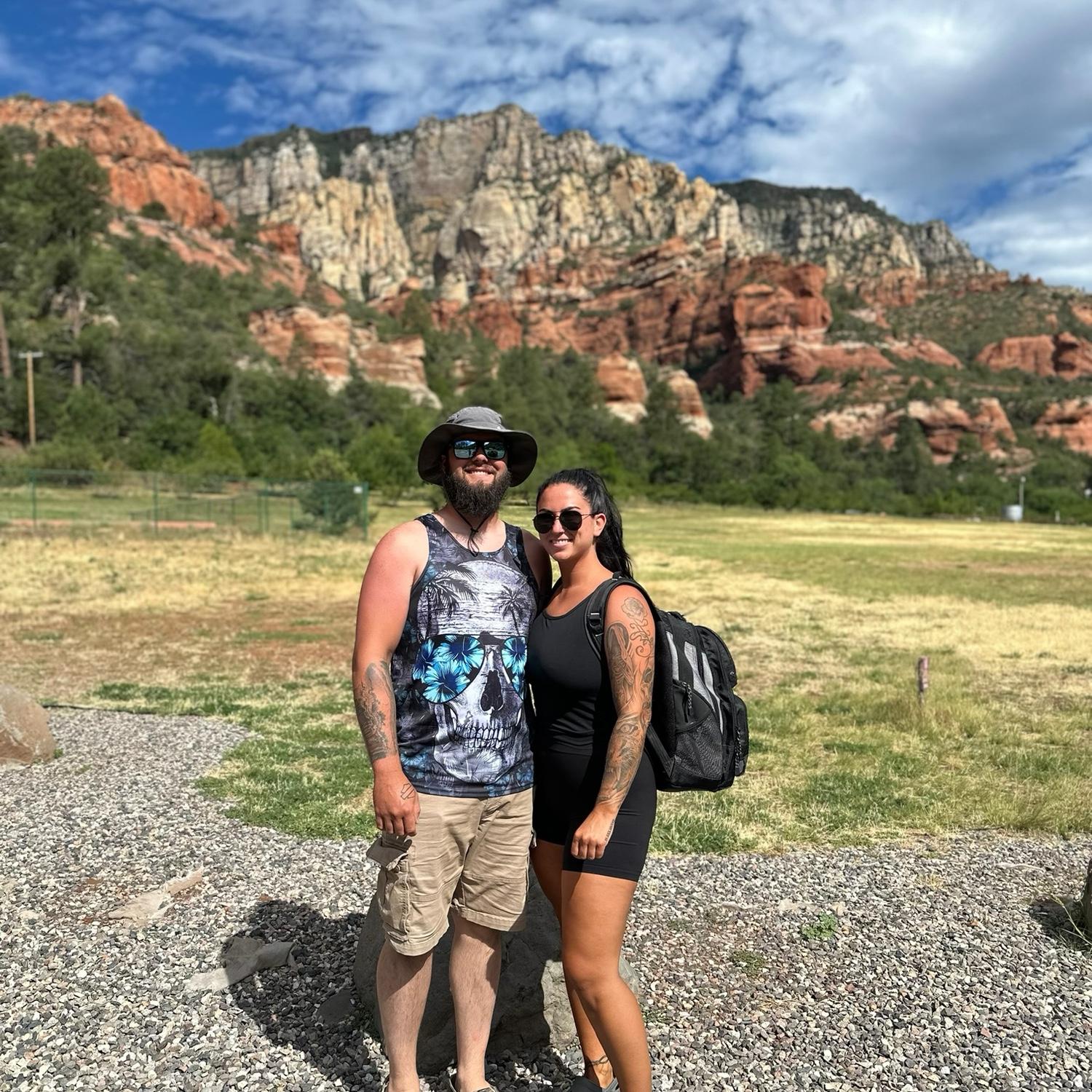 Trip to Sedona’s slide rock 🖤