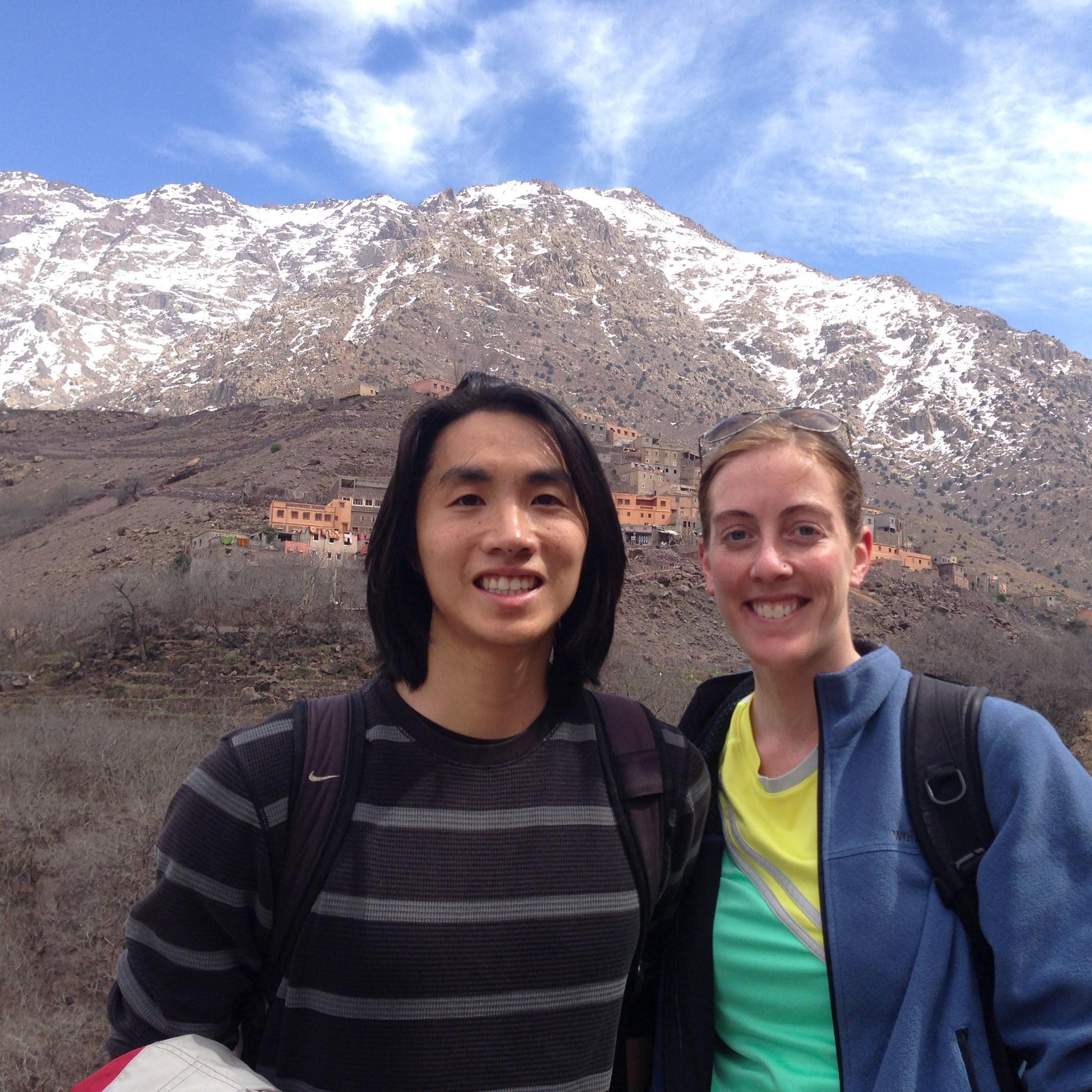 Hiking Mt. Toubkal in Morocco.
