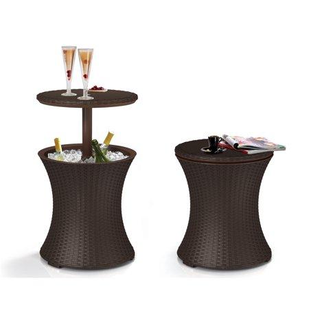 Keter 7.5 Gallon Cool Bar Patio Beverage Cooler Table