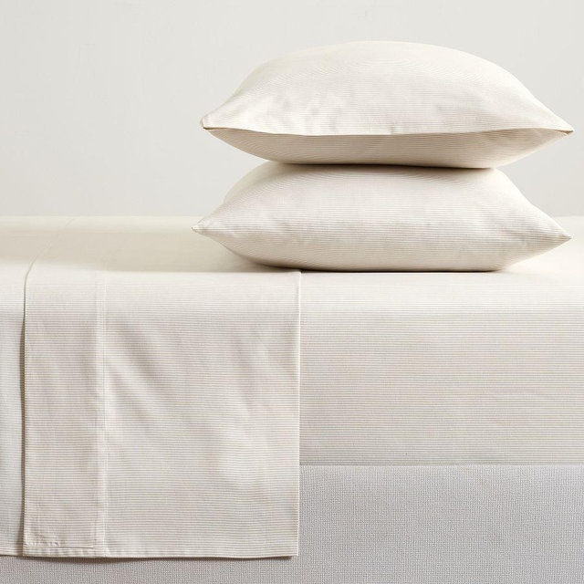 Brandon Maxwell Cooper Sheet Set, Neutral, Queen