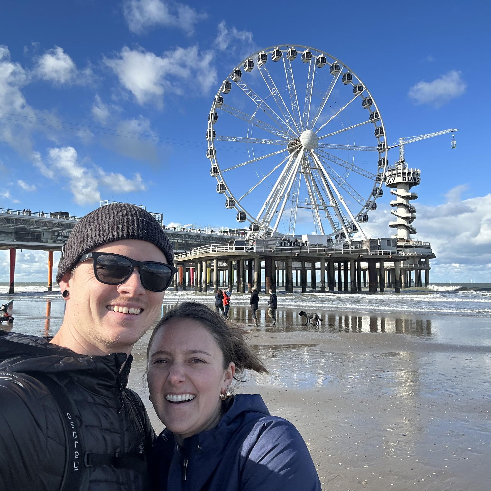 Checking out The North Sea in the Netherlands!