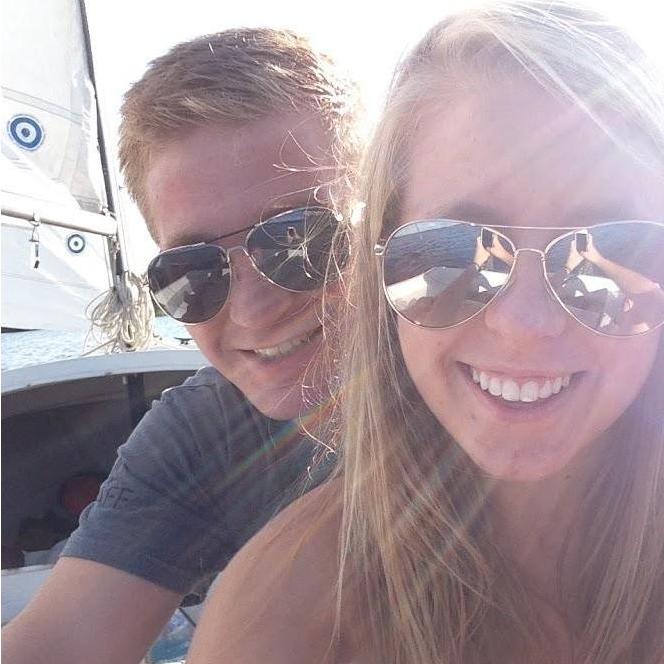Lindsay's first time on Ben's sailboat- 09.01.2014