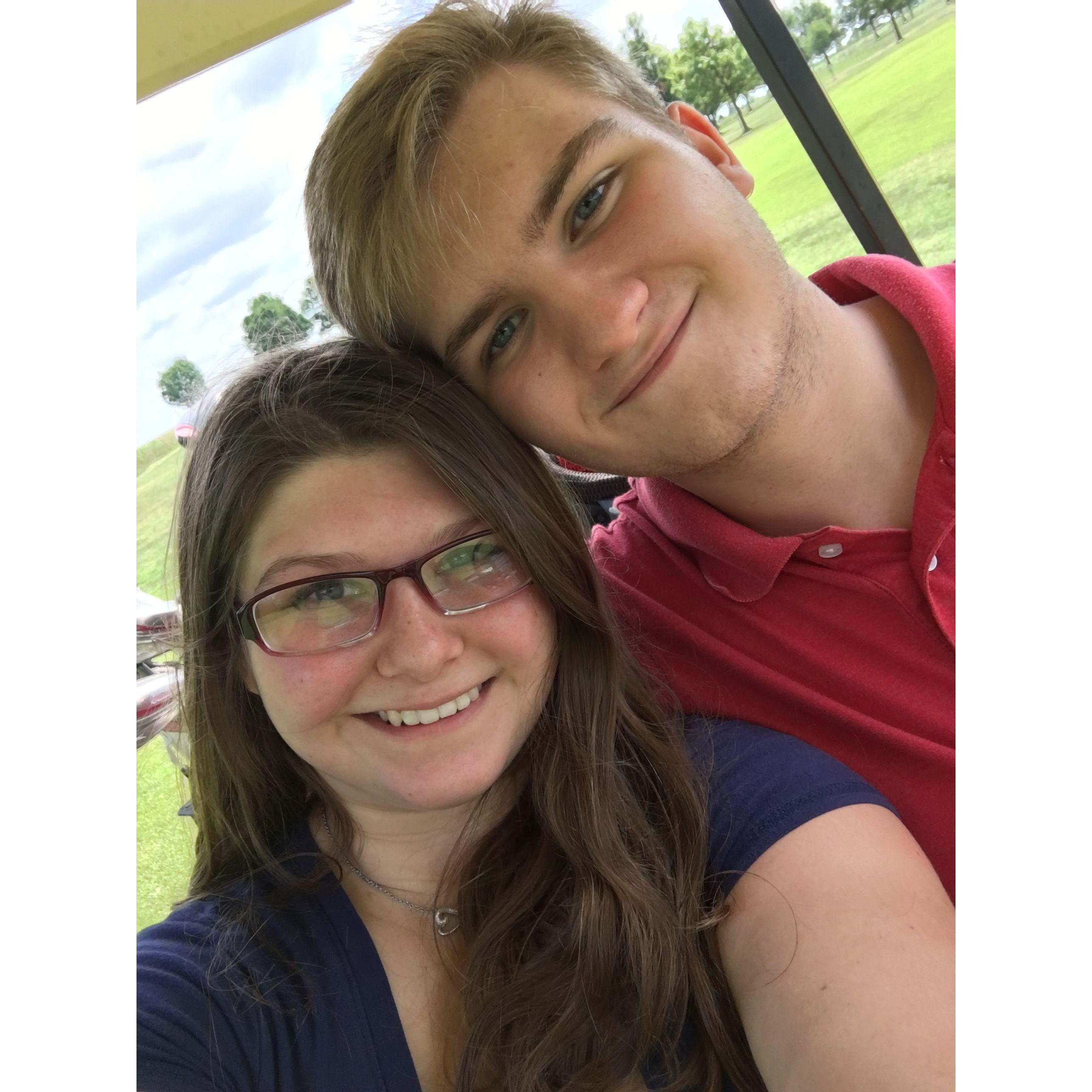 July 23, 2018-Golf course date. My first time playing golf.