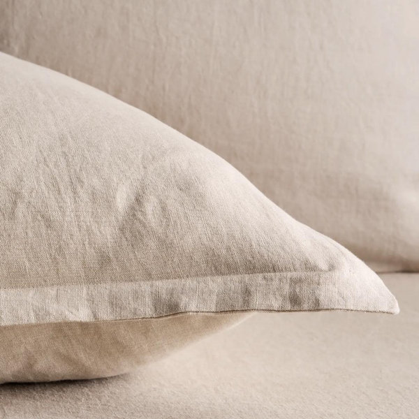 European Linen Euro Sham - Euro Toffee
