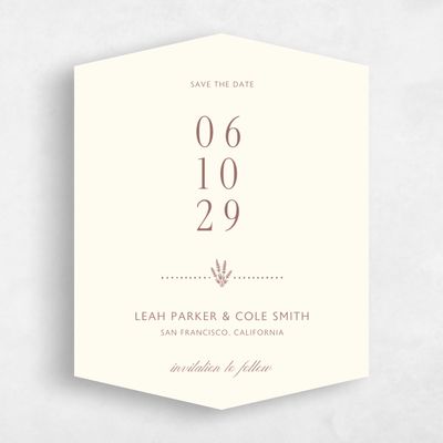 Yellow Diamond Wedding Save the Date - Passage Portrait