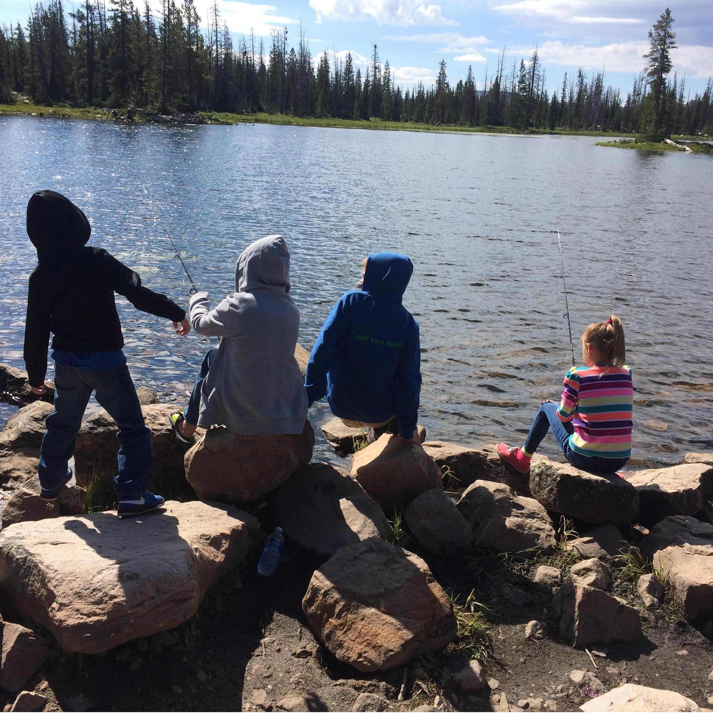 Fishing at Pass Lake