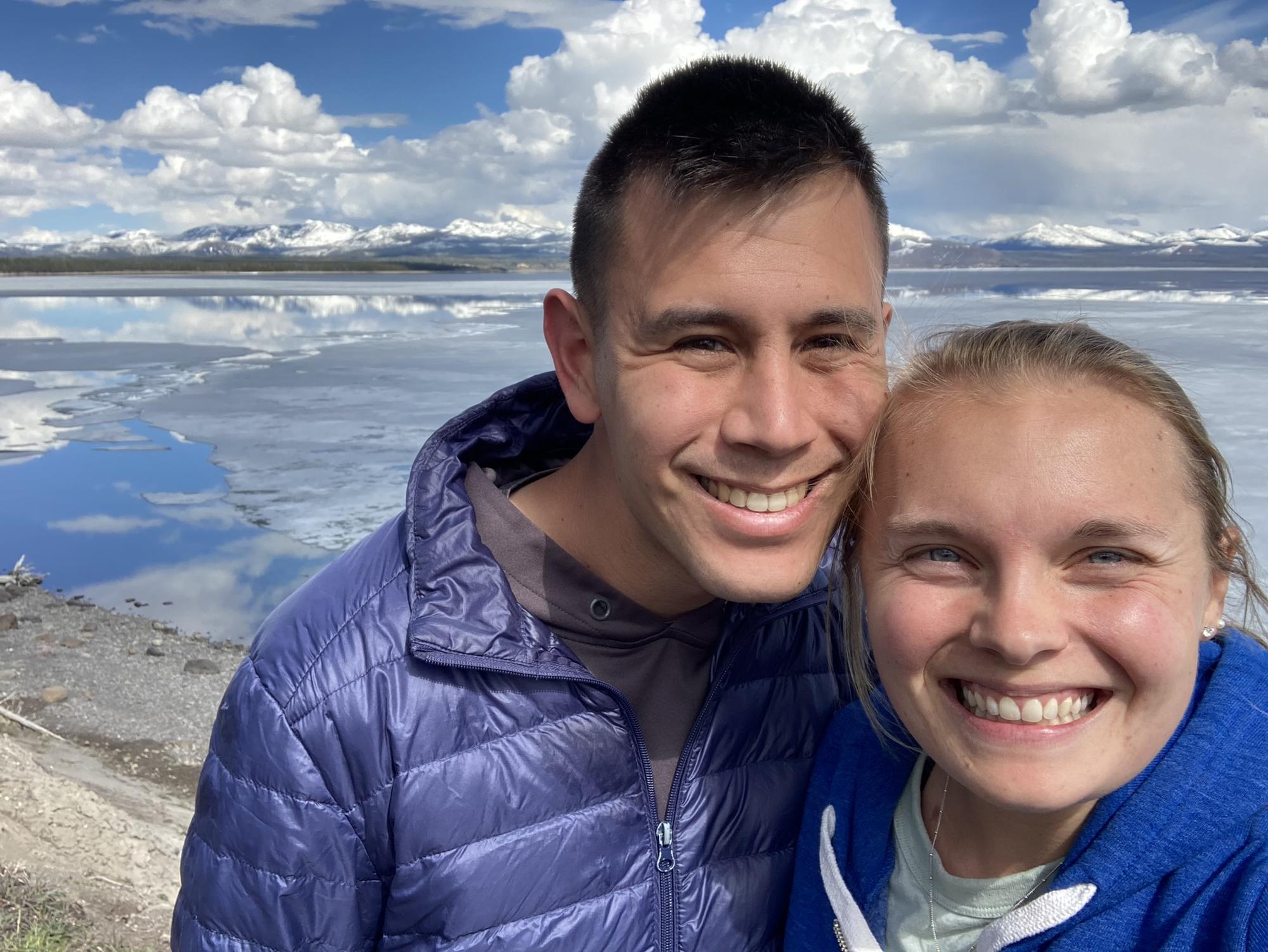 Big smiles in Yellowstone National Park
