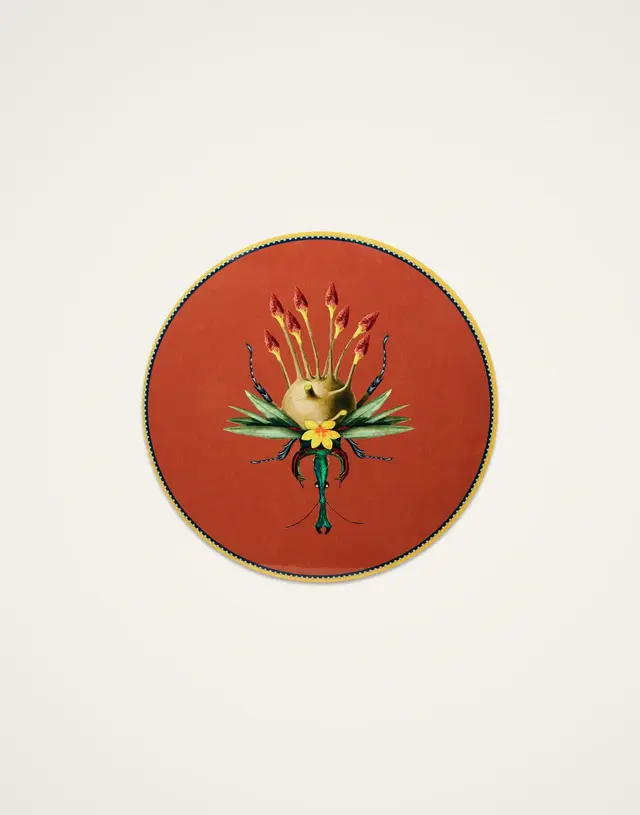 Disk Placemat Leafbug Brick