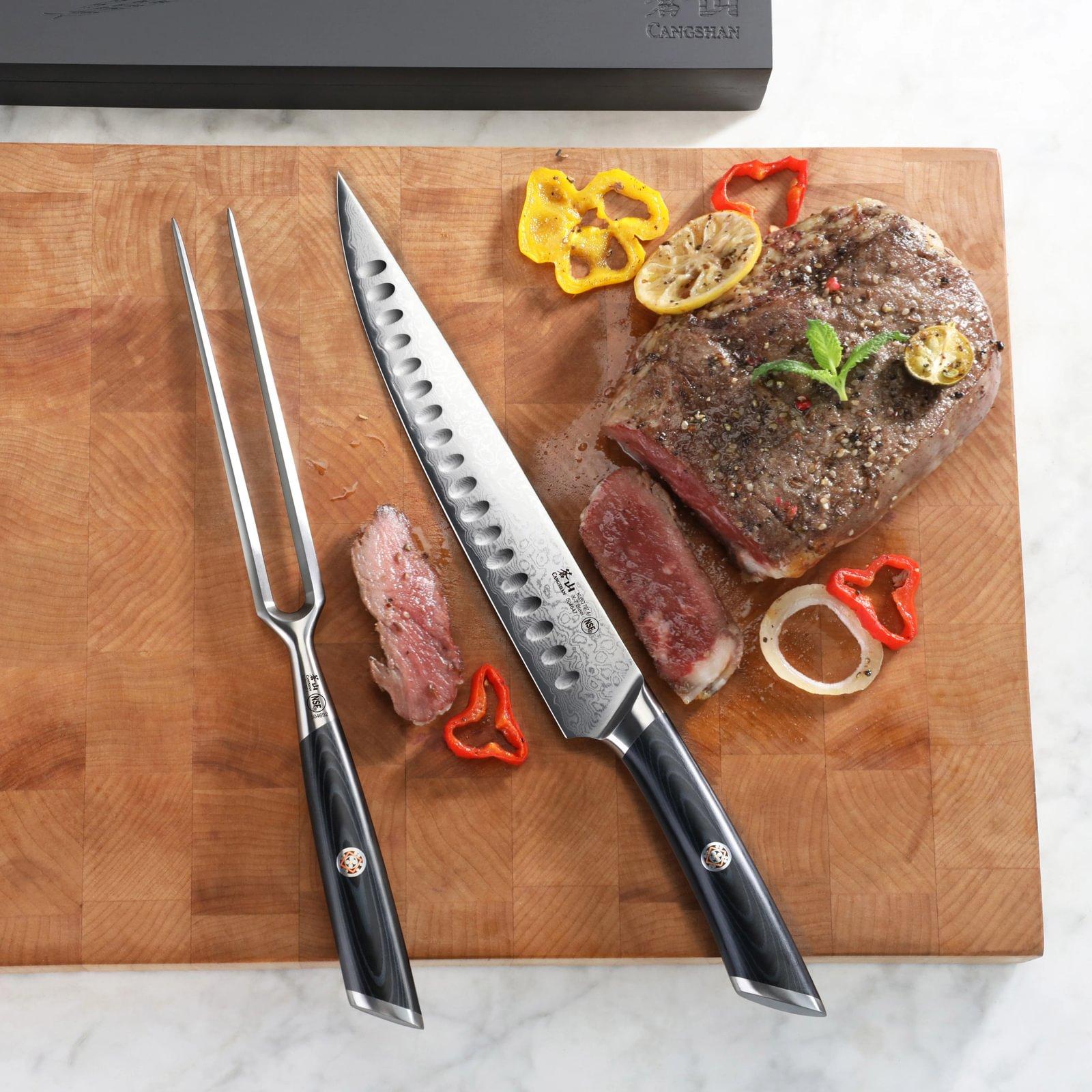 Cangshan, Kuro 2-Piece Carving Knife Set with Box | Zola