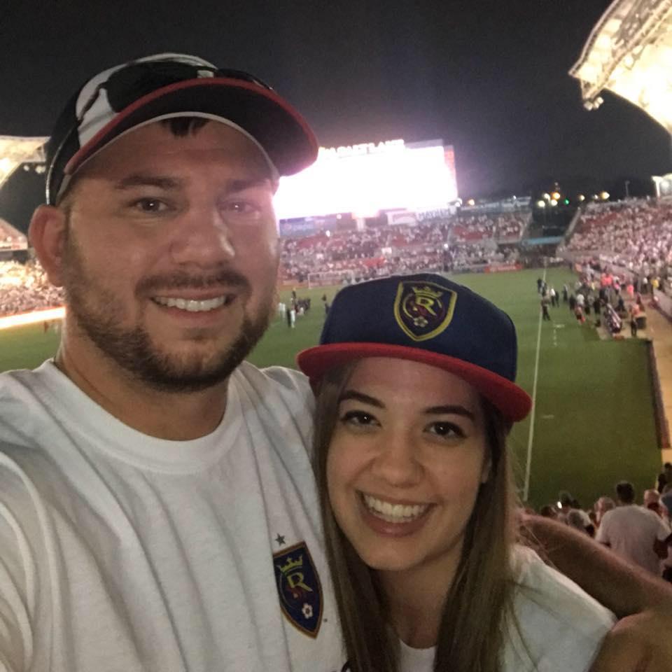 At the Rio Tinto Stadium supporting RSL!