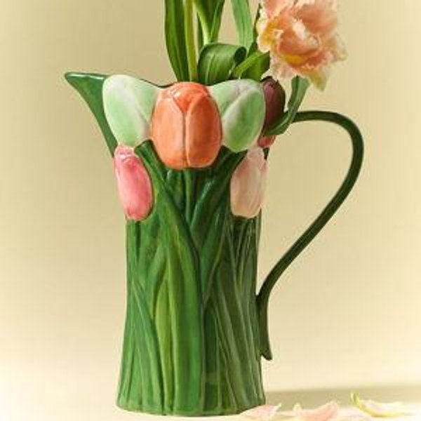 Louise Stoneware Tulip Pitcher