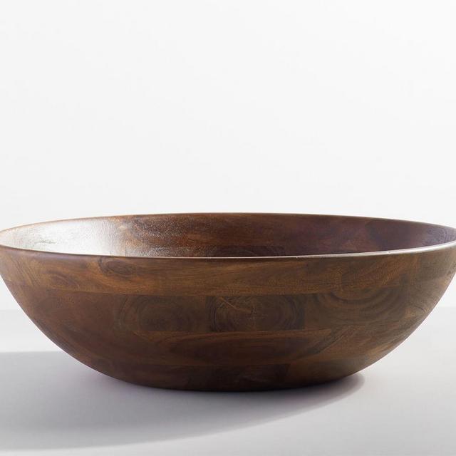 Chateau Acacia Wood Salad Bowl, XL 20" - Brown