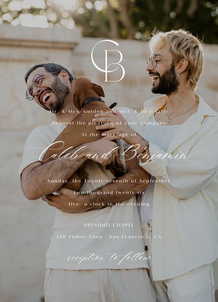 Kenai Photo | White | Zola Wedding Invitations