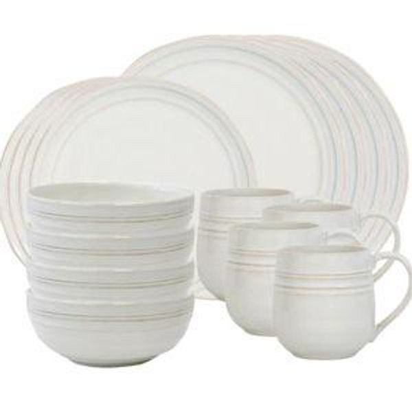 Bilbao 16pc Place Setting - Whitewash