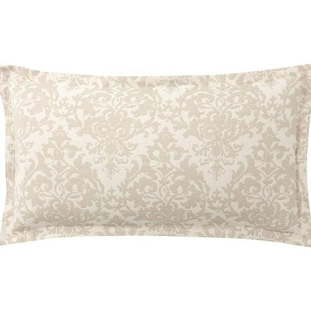 Neutral Jacquard Medallion Cotton Sham, King