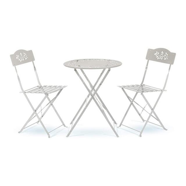Alpine Corporation MSY100A-WT Alpine Bistro Set, White