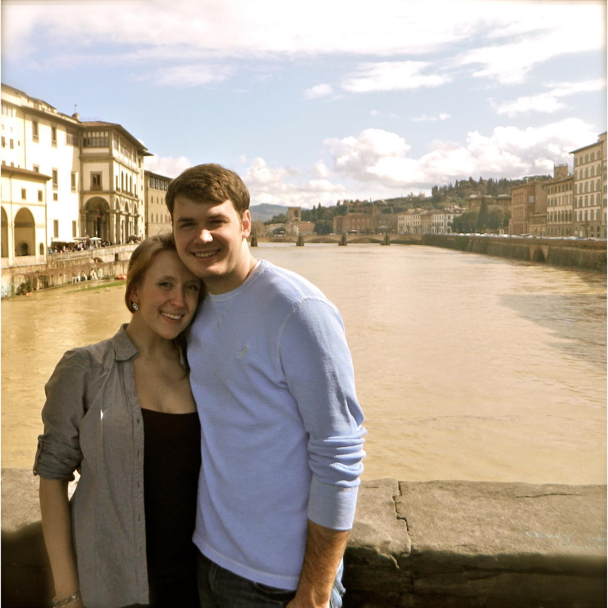 When Sam visited Nicoletta in Florence during her semester aboard.