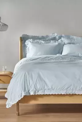 Maeve by Anthropologie Looped Organic Percale Duvet Cover