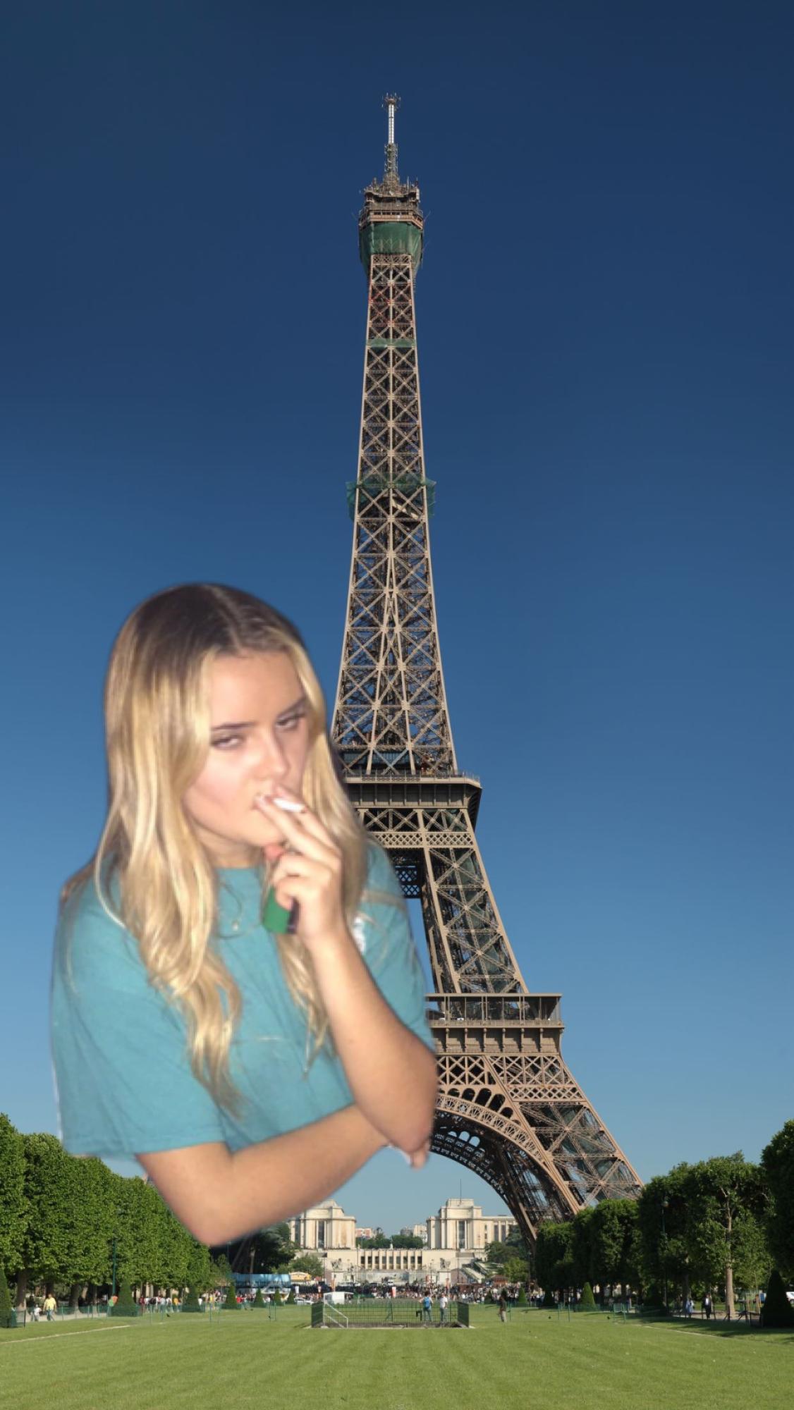 Shannon on her trip to Paris