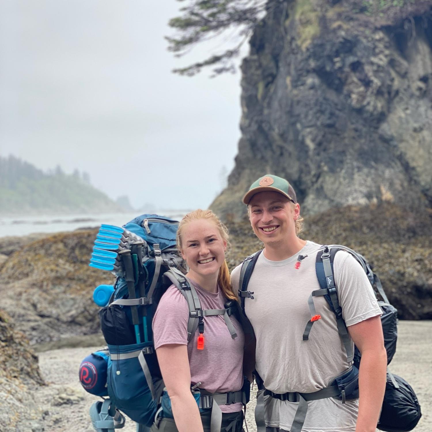 Backpacking in Olympic National Park, May 2021.