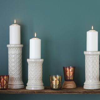 Global Tapestry 10" Pillar Candle Holder