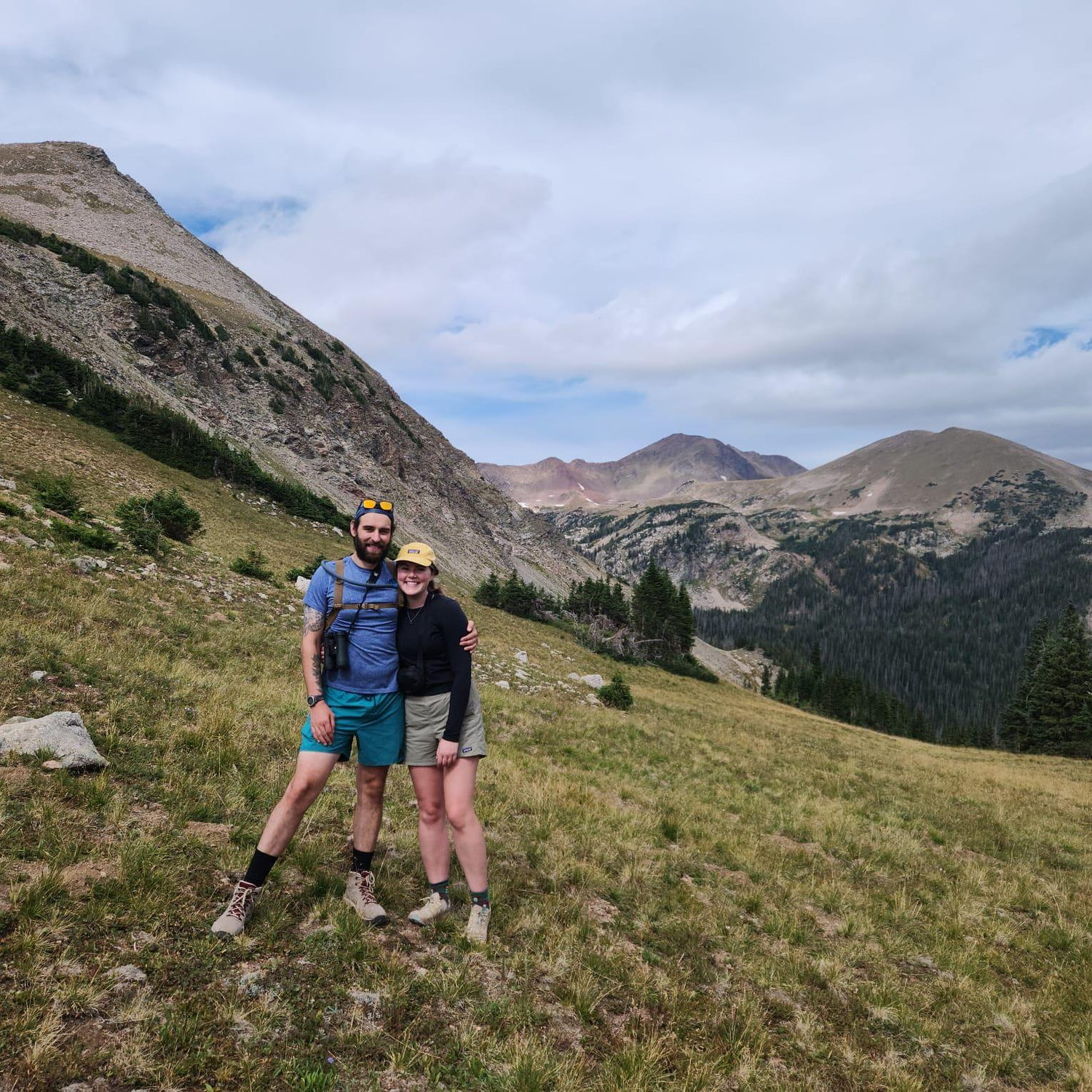 Out in the mountains!