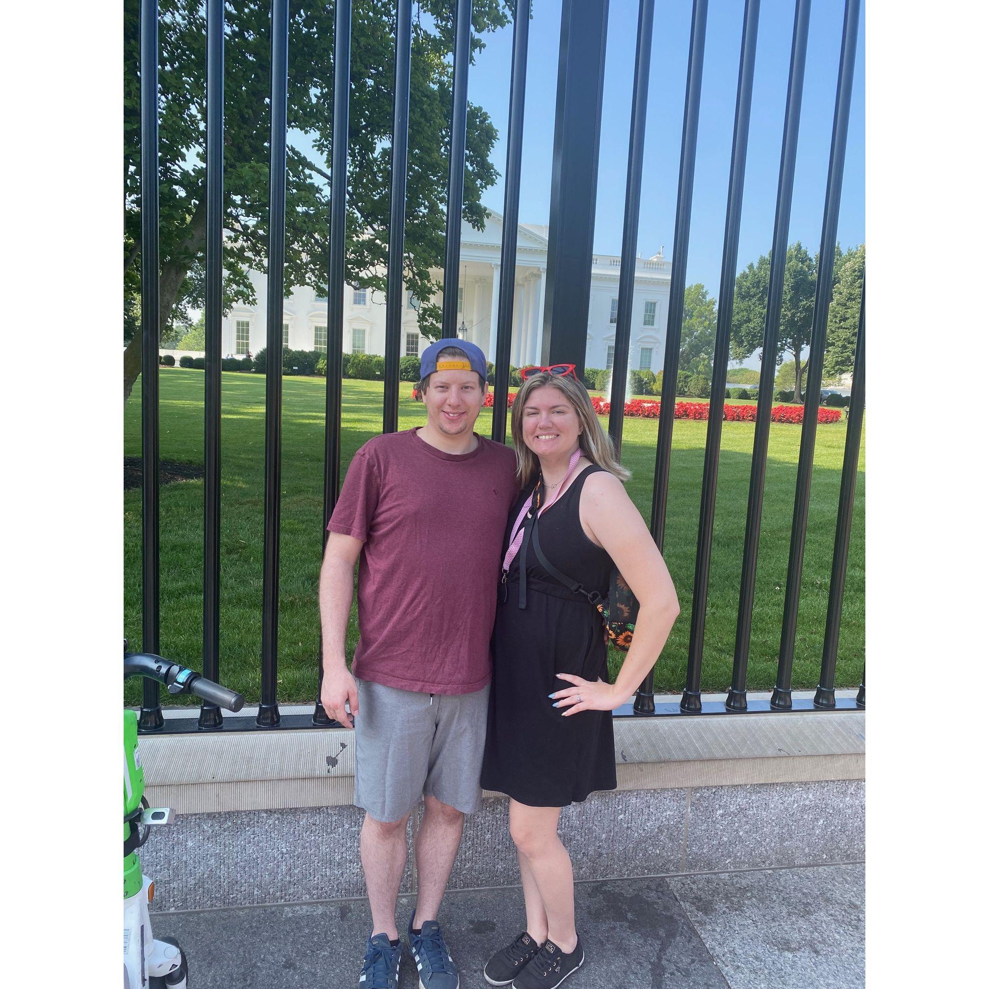 "I wonder what this is?" Proceeds to end up in front of the White House