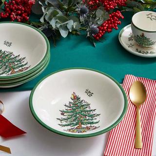 Christmas Tree Ascot Cereal Bowl, Set of 4