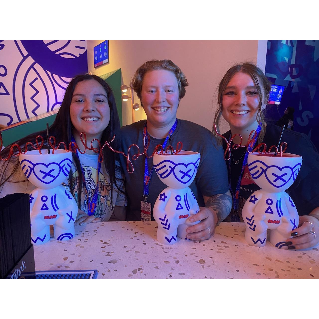 We went to Play Playground in Las Vegas and bought the biggest drink I think I've ever seen!