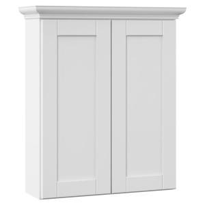 Stirling 24 in. W x 28-1/2 in. H x 7-1/4 in. D Bathroom Storage Wall Cabinet in White