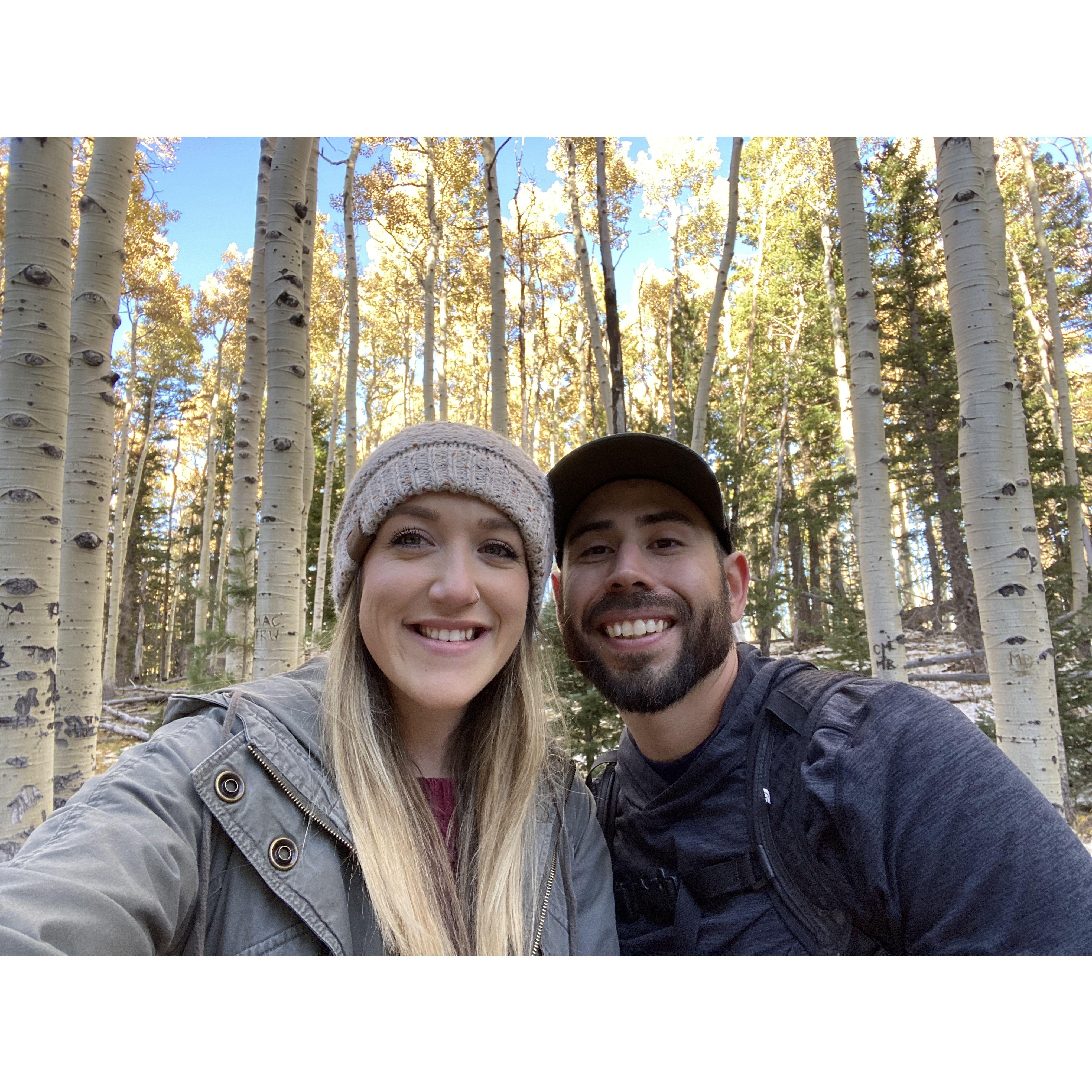 Our first trip together out of the Valley was to Flagstaff over three years ago! It's an absolute blessing that we will get to be saying "I Do" there in 2025 and celebrate with you!