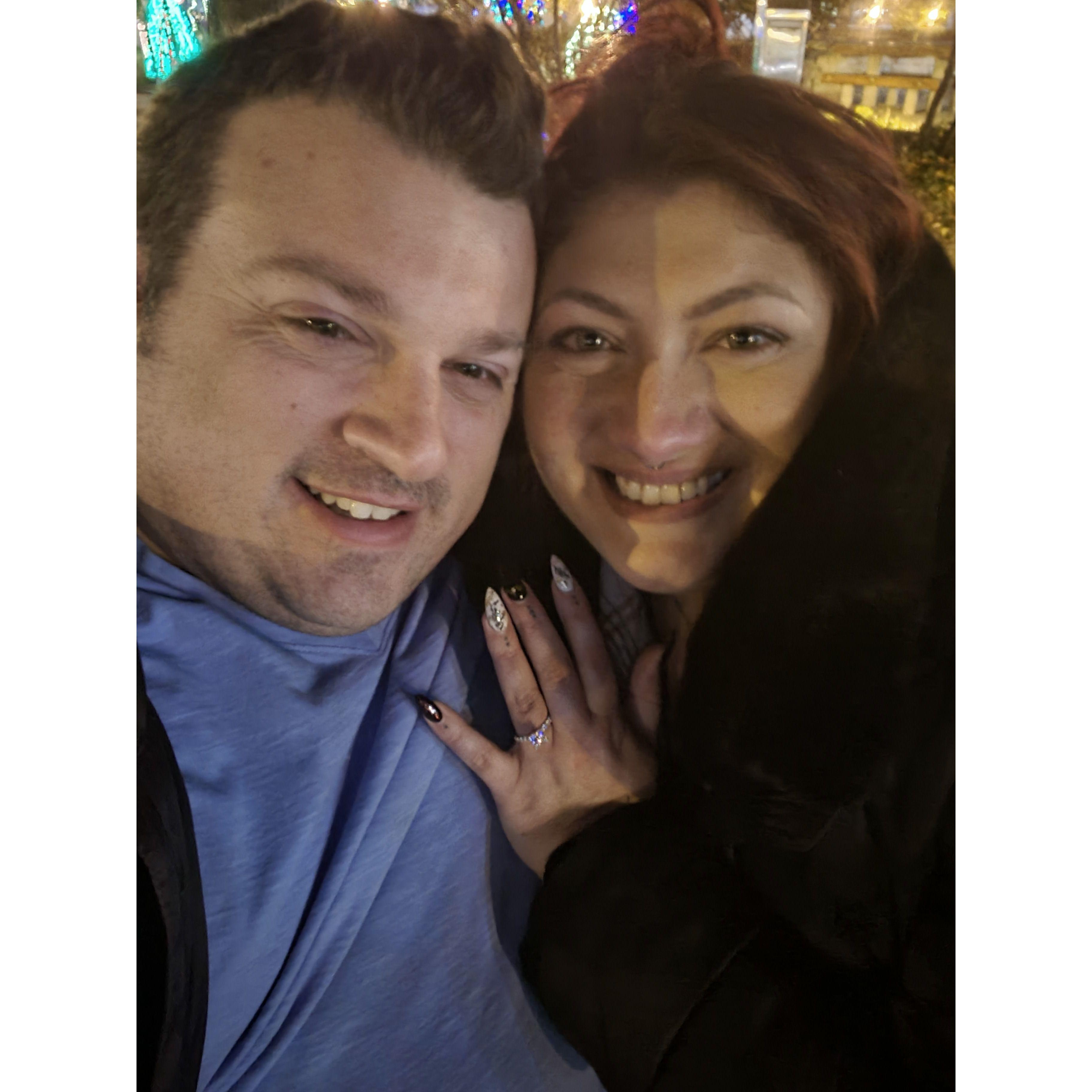 The night we got engaged!