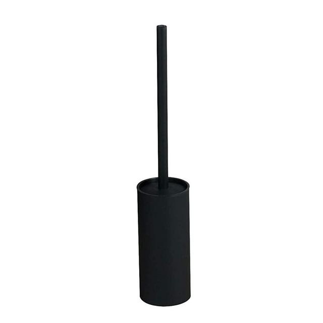 Stainless Steel 304 Rubber Painted Black Toilet Brush Cleaning Tool Holder with Toilet Brush