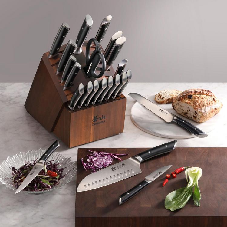 Cangshan Cutlery S1 Series 8pc Knife, Shears Block Set