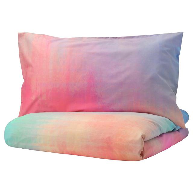PIPSTÄKRA                              Duvet cover and pillowcase(s), multicolor, Full/Queen (Double/Queen)