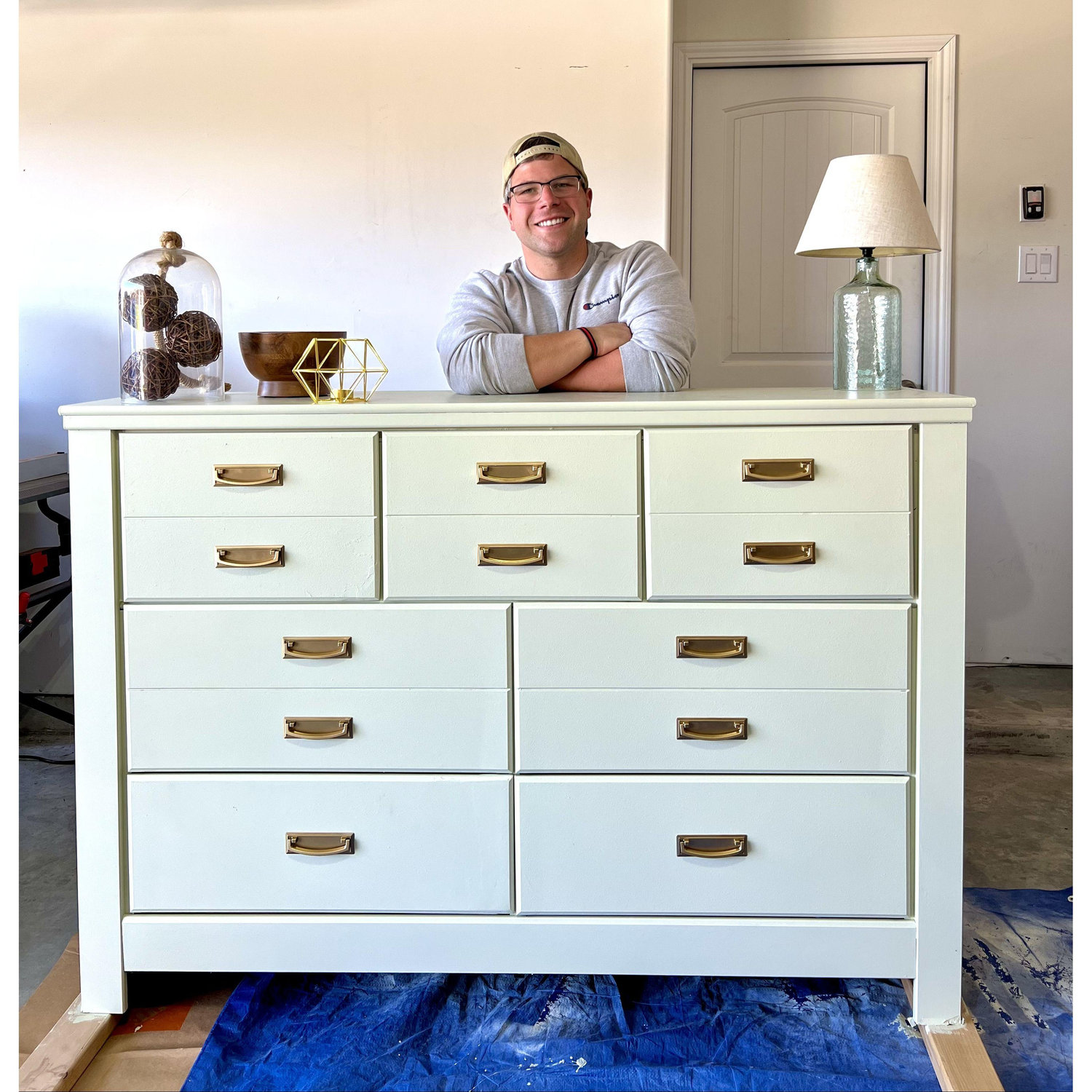 Mikey's very first furniture "flip" that he sold!