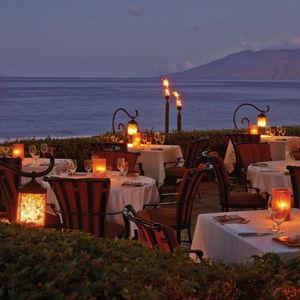 Dinner on our Honeymoon