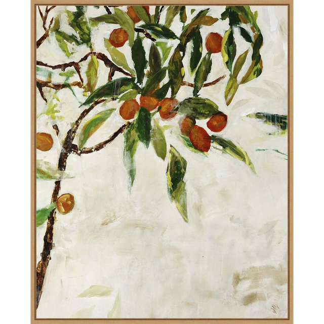23" x 28" Kumquat Tree by Jodi Maas Framed Canvas Wall Art Print - Amanti Art
