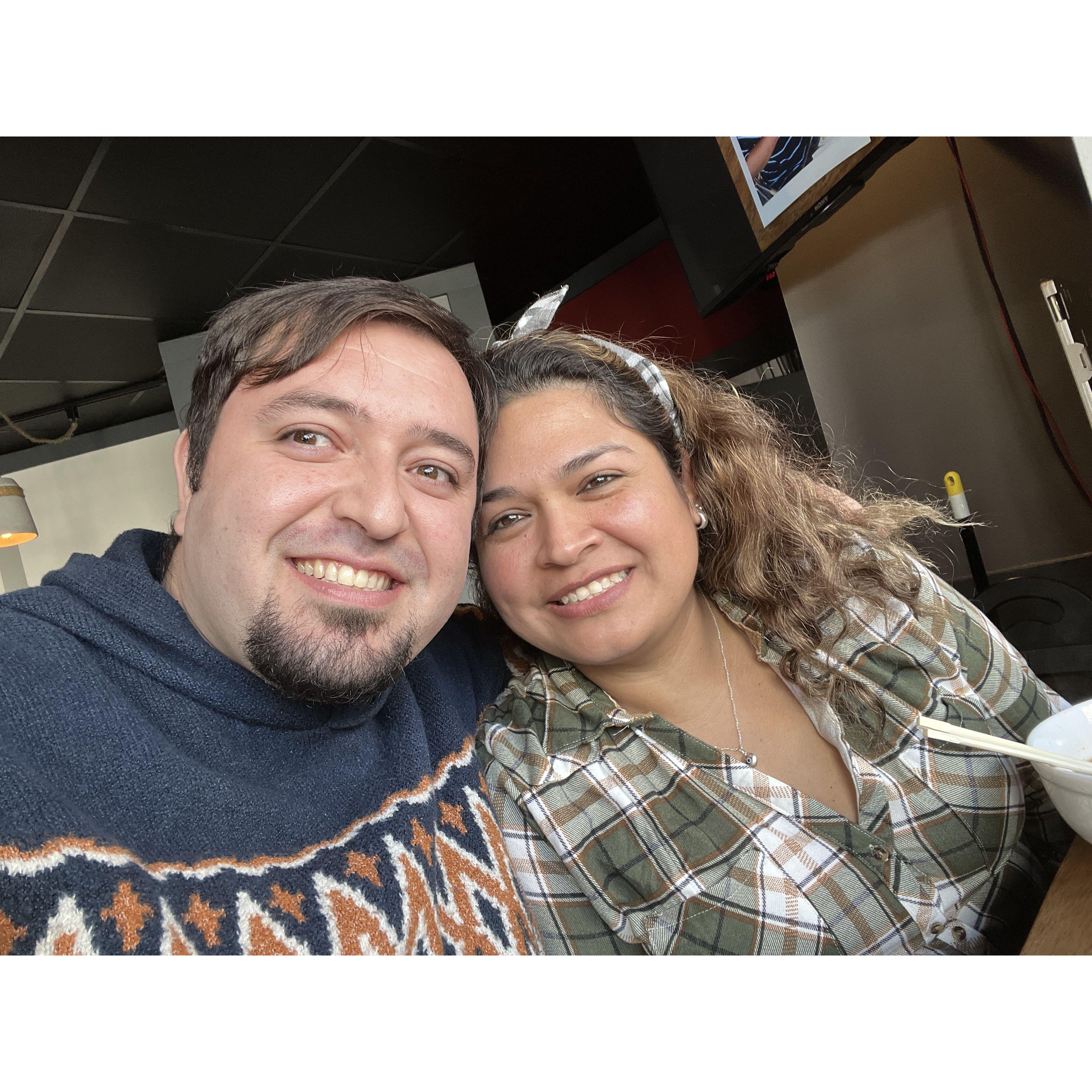 First picture as a couple.