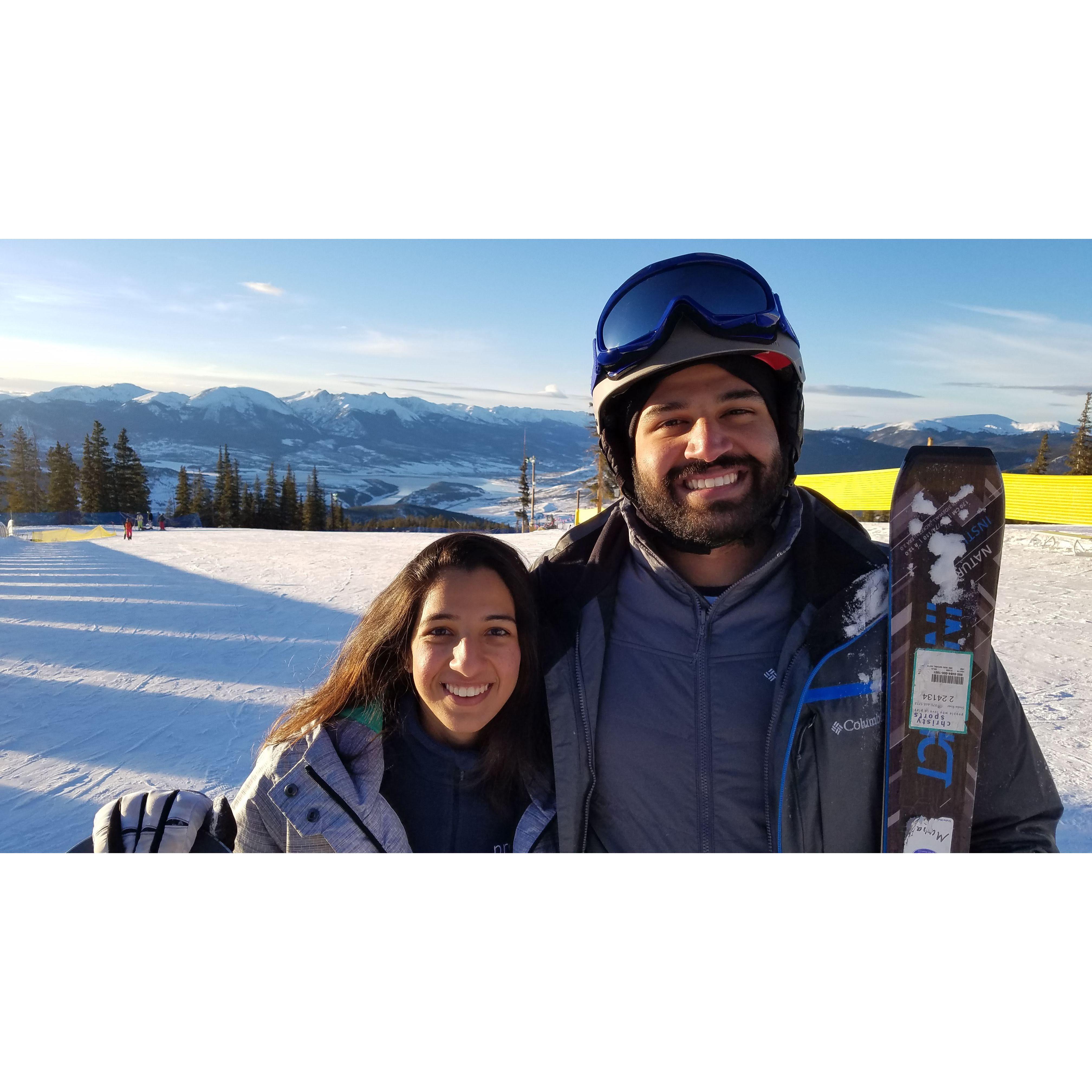 Our first ski trip together!