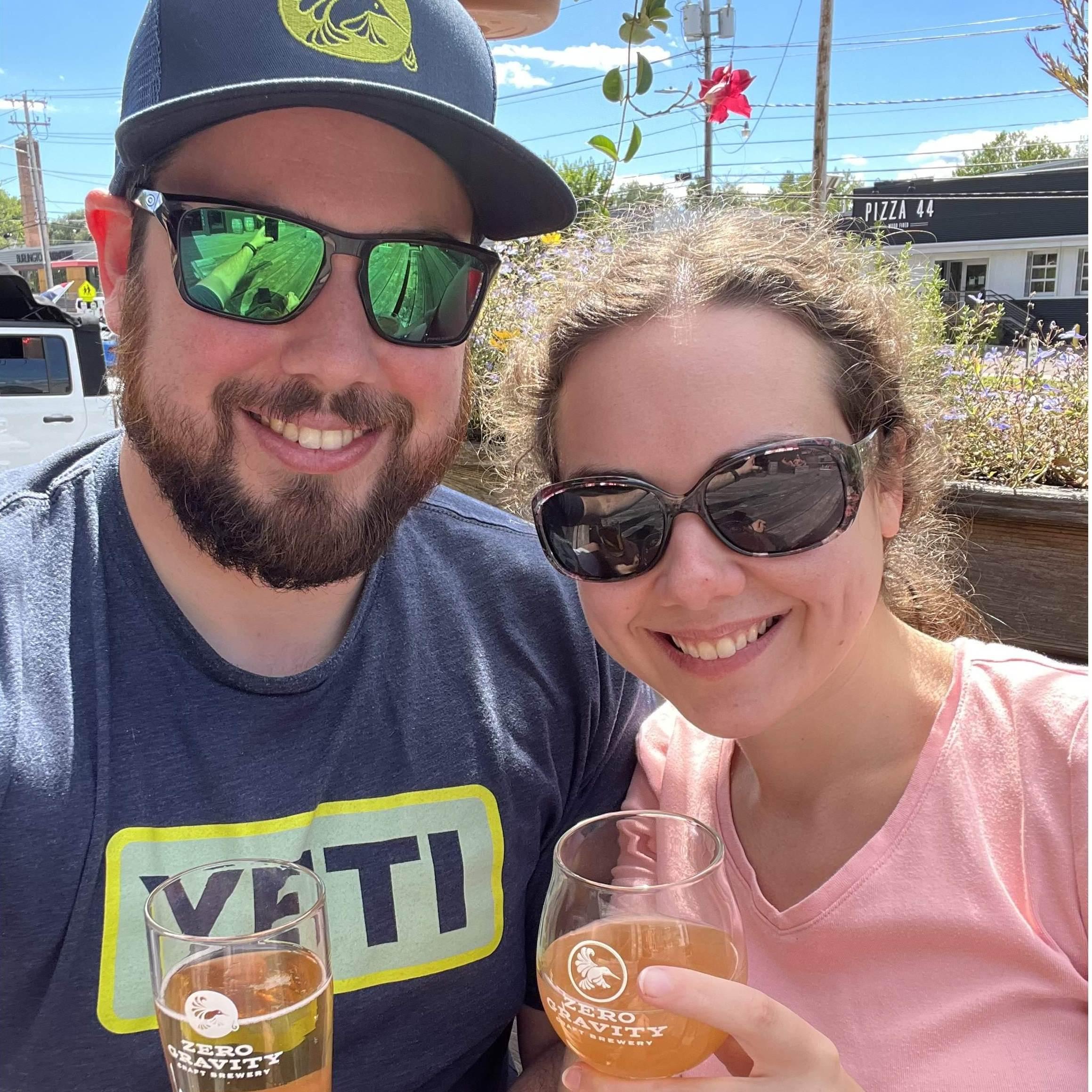 Celebrating Nick's birthday up in Stow Vermont and checking out the local breweries in Burlington, Stowe, and Waterbury!